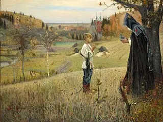 «Видение отроку Варфоломею» — Символизм
